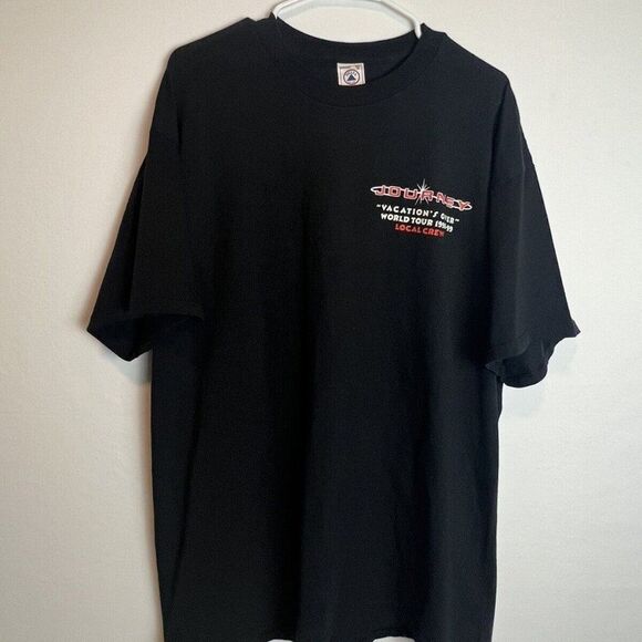 Delta Vintage Journey Vacation's Over 98-99 Local Crew Concert T-shirt Black XL - Picture 1 of 4